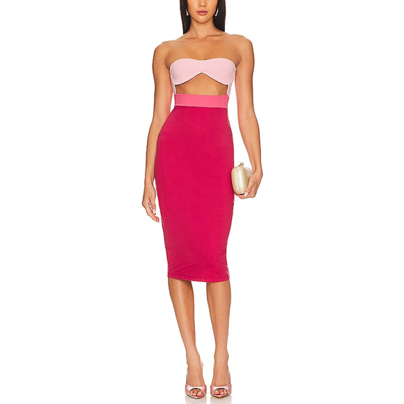 Susana Monaco 'Underwire' Pink Tube Dress Size M - NWT - Picture 1 of 5